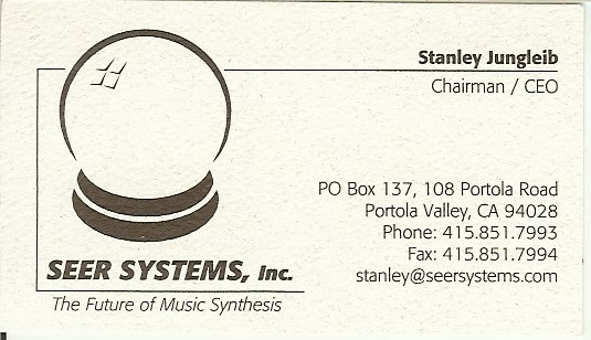 1995 seer business card